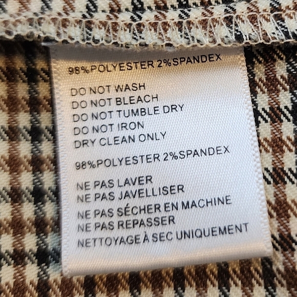 Urban Outfitters Micro Plaid Houndstooth Pleated Mini Skirt Women's Medium M EUC - Picture 8 of 8